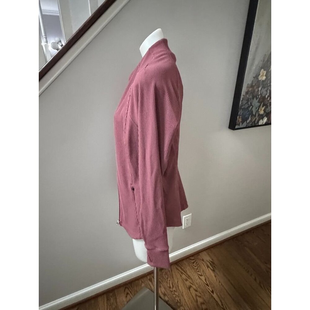 ATHLETA Salutation Ribbed Jacket Tawny Rose Size Medium - Picture 5 of 5